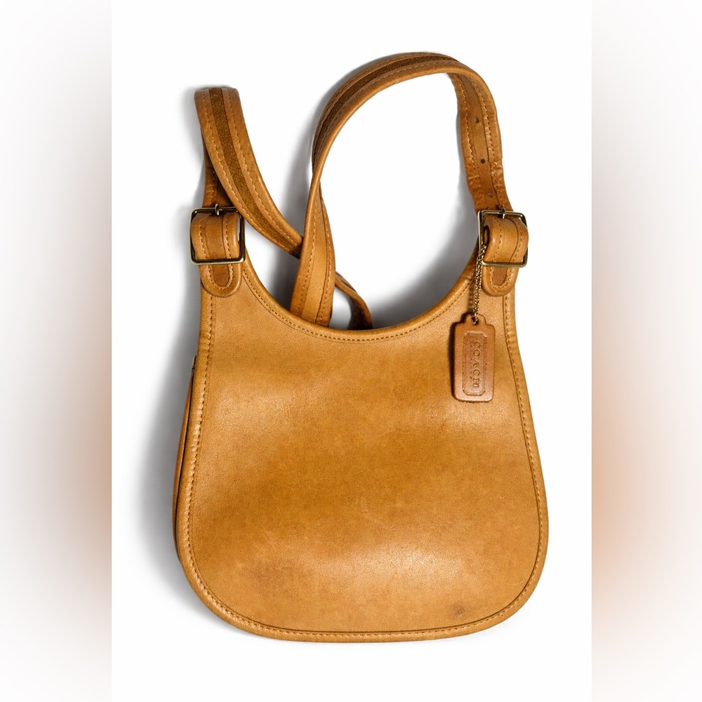 Vintage coach small saddle bag